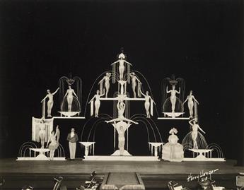 (HOLLYWOOD—FANCHON AND MARCO) Archive comprising 81 photographs by Harry Wenger, documenting the elaborate performances, Art Deco-style
